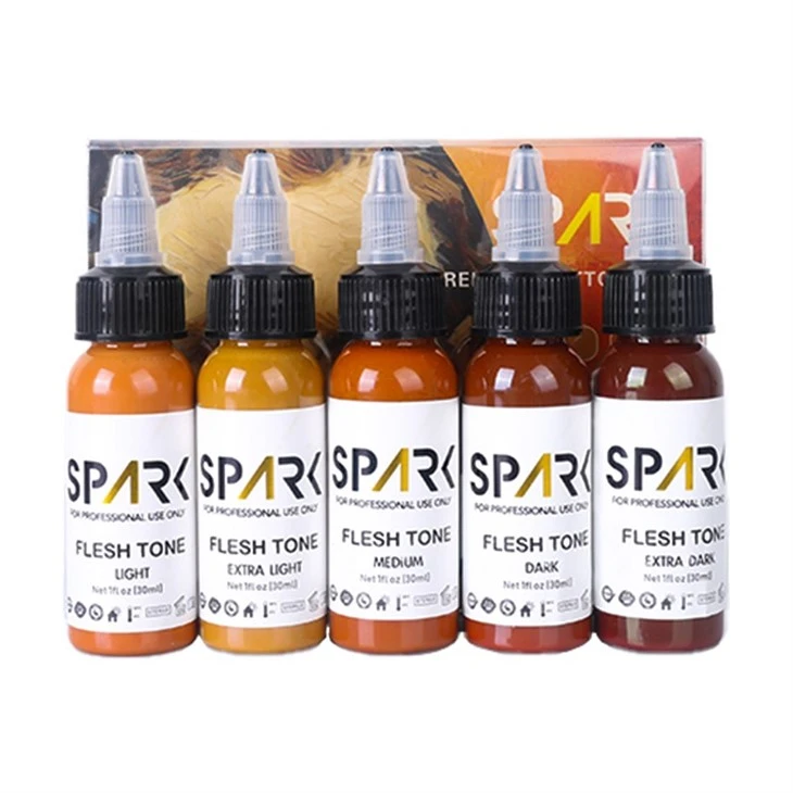 30ML Organic Flesh Tone Tattoo Ink Skin Color Set Non-Toxic Pigment high quality