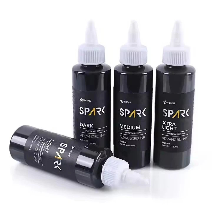 Sparkle tvornički prilagođeni 4oz 120ml bijelo pranje nevjerojatna boja pigment karoserije Trostruko crne tinte leptir tetovaže
