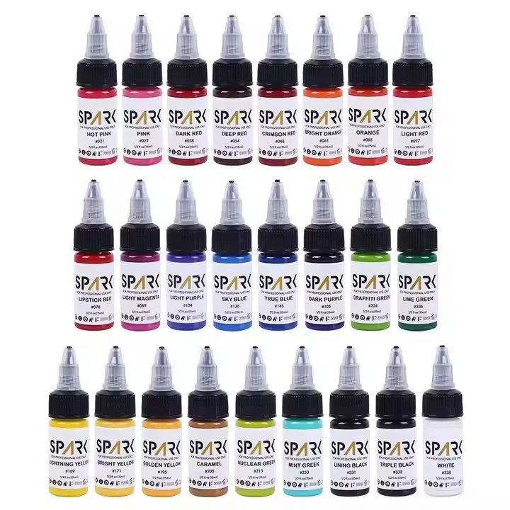 50 boja set iskrene veleprodaje organski najbolji pigment 1 oz 30 ml Jednokratna profesionalna boca makeup privremena tetovaža tinte