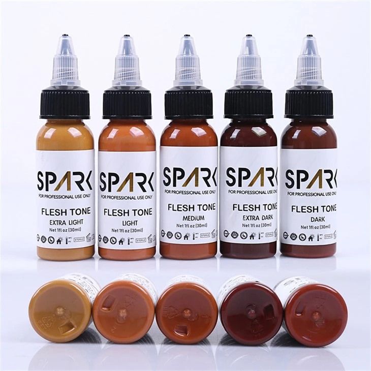 Pigments Tattoo Ink 1OZ Boja kože Za Cover Ups Blending Cosmetic Tattoos Spark Tattoo Ink Tattoo Ink Black