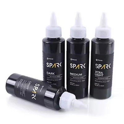 Sparkle tvornički prilagođeni 4oz 120ml bijelo pranje nevjerojatna boja pigment karoserije Trostruko crne tinte leptir tetovaže