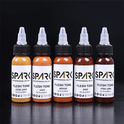 Set boja kože 1oz 5 komada bez olova Tattoo Ink Spark Tattoo Ink Professional Tattoo Ink Cover Ups miješanje i kozmetičke tetovaže
