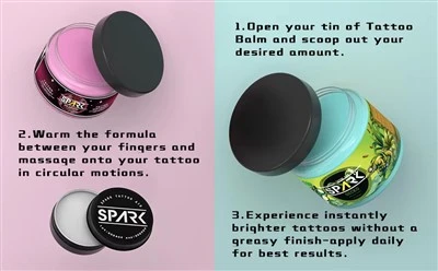 Spark High- Kvalitetni prirodni sastojci Tattoo Care Maintment Trajni pribor za popravak kože