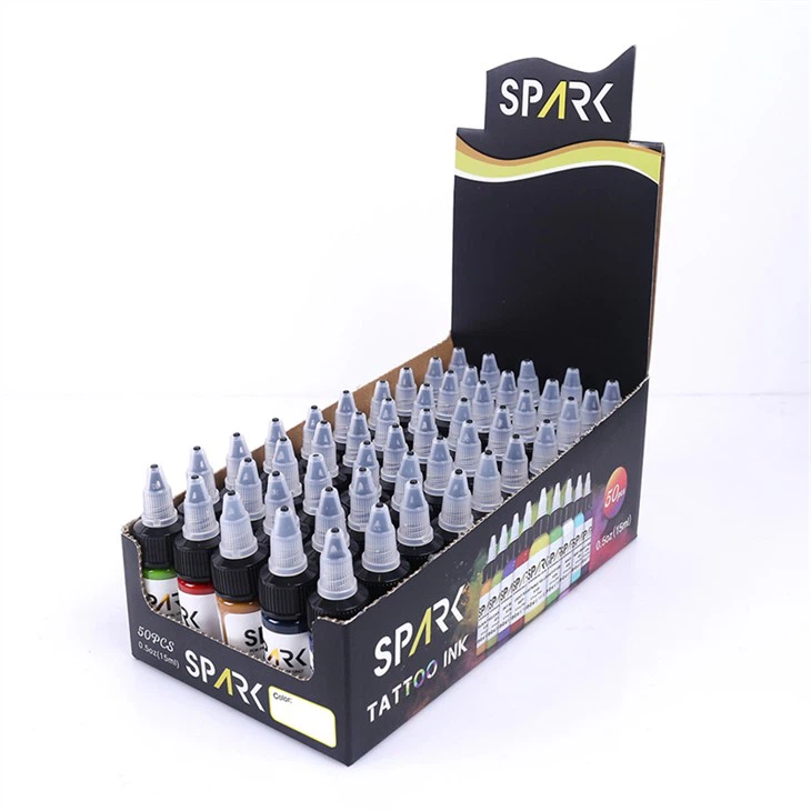 50 kompleta boja Spark Leadfree Tattoo Ink Black Tattoo Ink Tattoo Ink Black