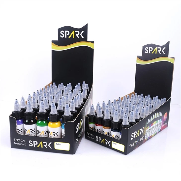 50 kompleta boja Tattoo Ink Black Light Tattoo Ink Spark Original