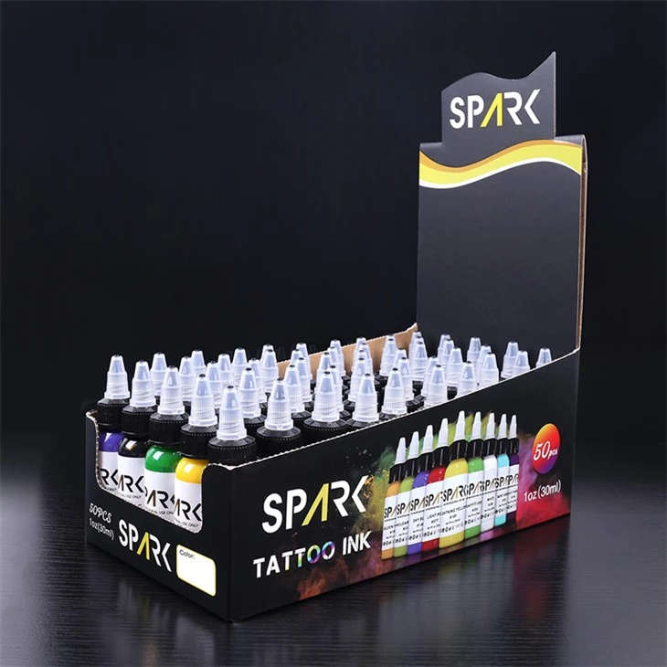 Setovi 50 boja za tetoviranje u rinfuzi Tattoo Ink Spark Original