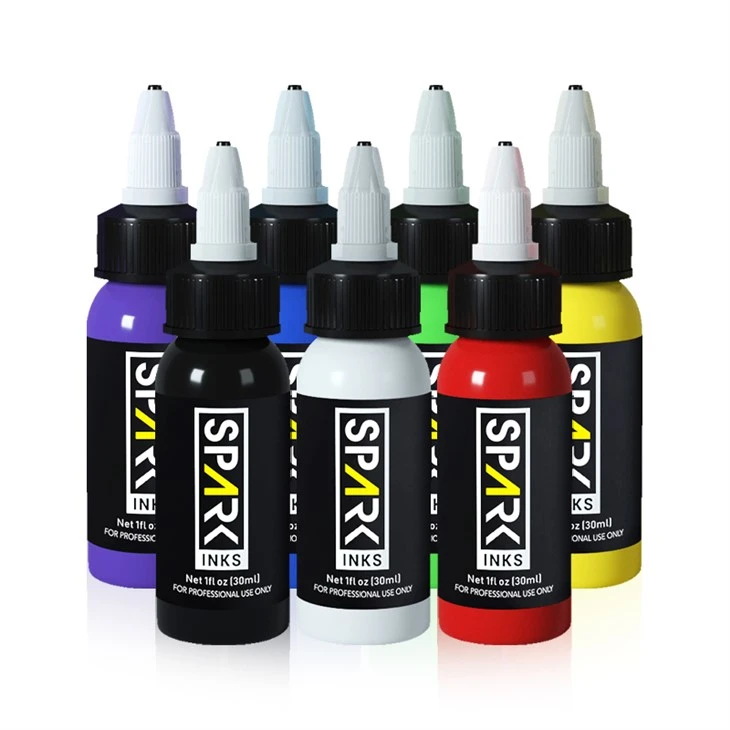 7 boja OEM Spark Permanent Professional Tattoo Ink