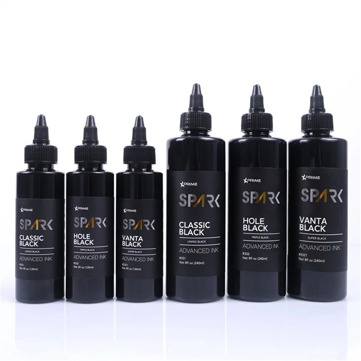 8OZ Black Ink Series Hole Black Triple Black Spark Tattoo Ink bezolovna tinta za tetoviranje