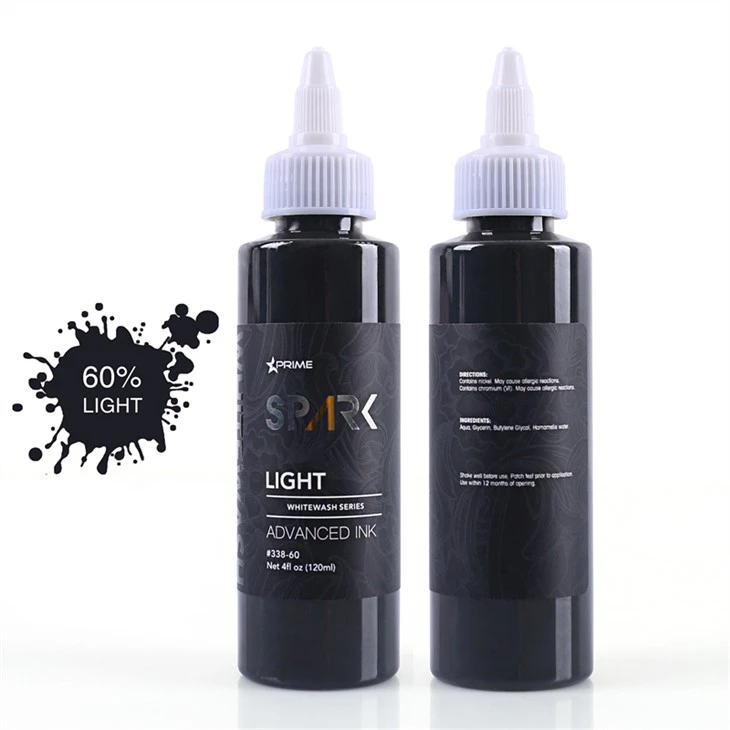 Tinta za tetoviranje bez okrutnosti Set Vegan White Wash Set Spark Tattoo Ink