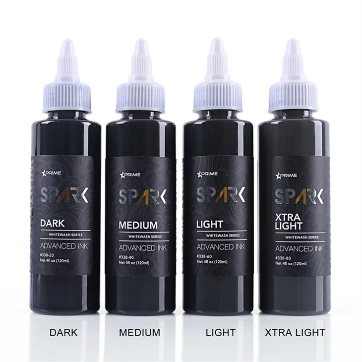 Bezolovna tinta za tetoviranje White Wash Set Spark Tattoo Ink