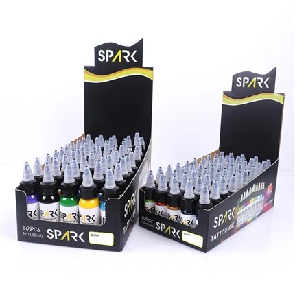 50 kompleta boja Tattoo Ink Black Light Tattoo Ink Spark Original