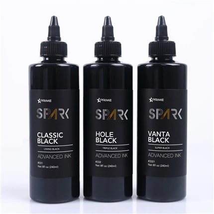 8OZ Black Ink serija Classic Black Lining Black Spark Tattoo Ink Professional Tattoo Ink Display