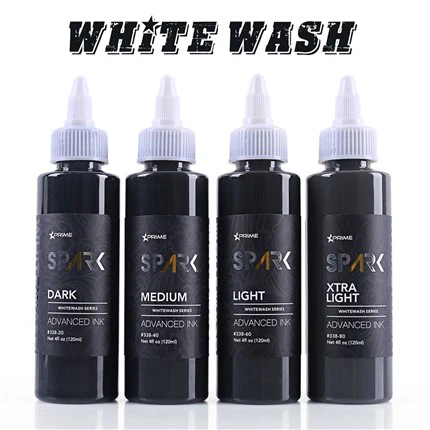 White Wash Tattoo Ink Storage Spark Tattoo Ink