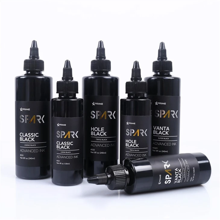 Super Black 8OZ Black Ink serija Vanta Black Spark Tattoo Ink Tattoo Ink Set