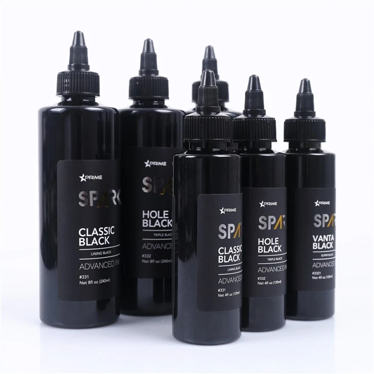 Trostruka crna 8oz rupa Black Black Ink Series Spark Tattoo Ink Tattoo Ink Set