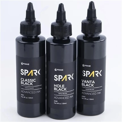 Tinta za tetoviranje u rinfuzi 8OZ Black Ink Series Hole Black Triple Black Spark Tattoo Tinta bez olova
