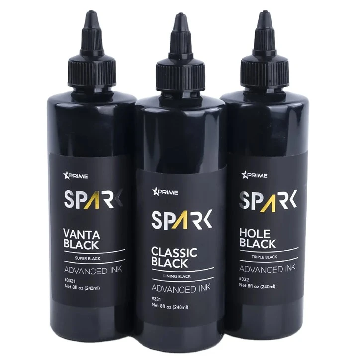 Tattoo Ink 8 Oz Super Black Black Ink Series Vanta Black Spark Tattoo Ink Set Tattoo Ink