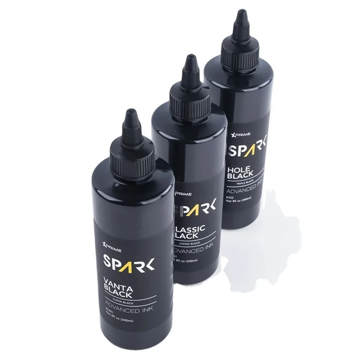 Vanta Black 8OZ 4OZ Super Black Ink Series Spark Tattoo Ink Tattoo Ink Set Professional